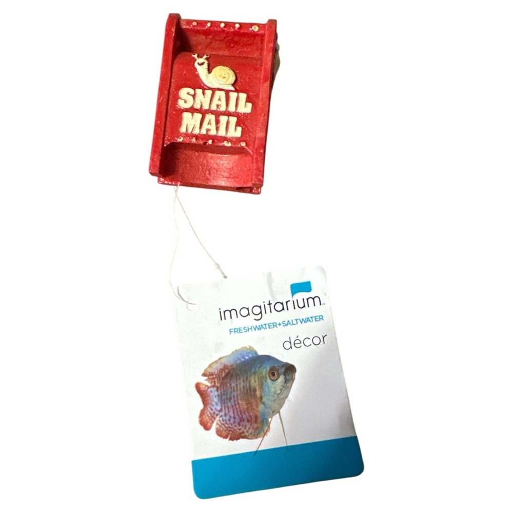 Imagitarium Christmas Letter Box Aquarium Decor